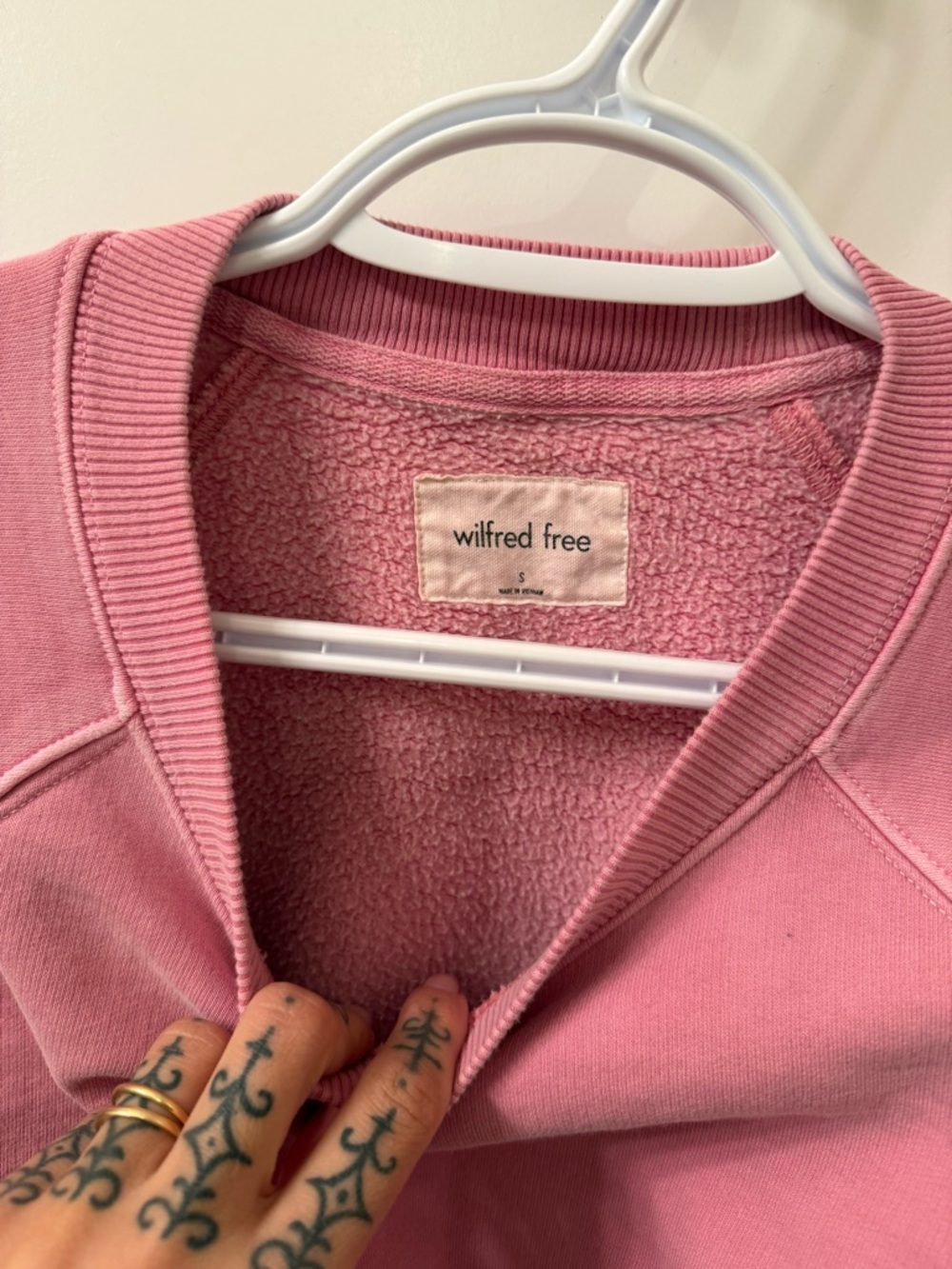 Wilfred Free Pink Crewneck Sweatshirt